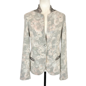 La Fee Maraboutee floral knit blazer